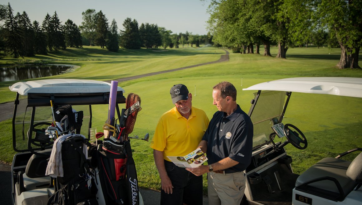 Bob Collins at a partner golf facility